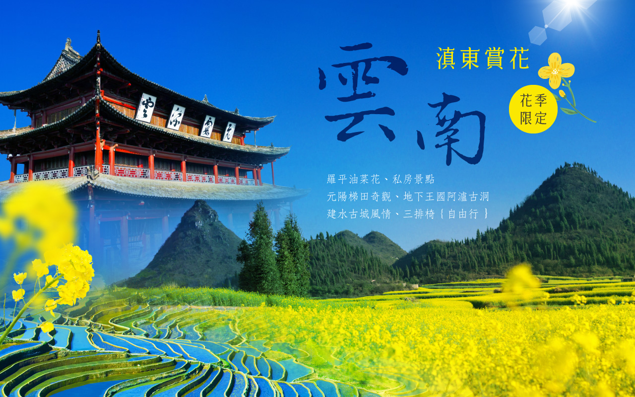 雲南滇東賞花８日